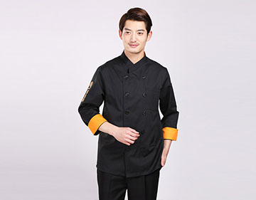 酒店黑色典雅廚師服