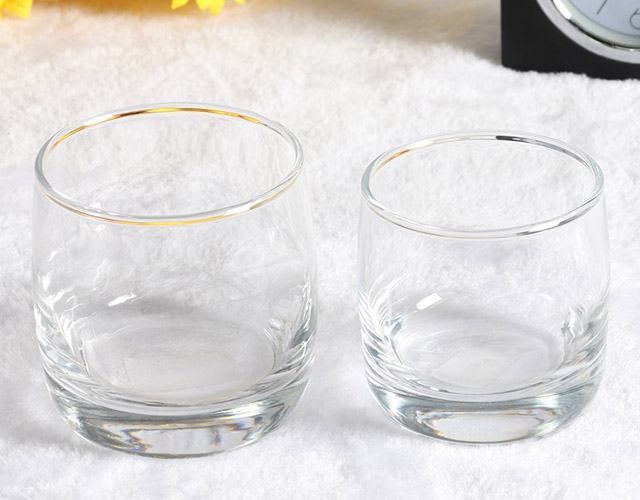 椭圆玻璃水杯